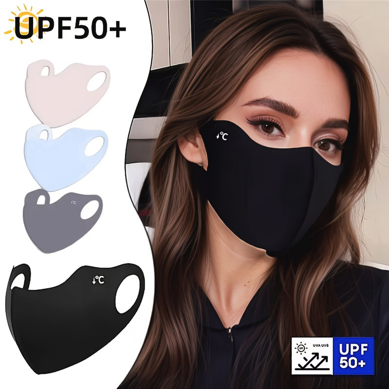 Sports Mask Breathable - 冷却サマーサンマスクアウトドアスポーツ通気性アイスシルクドライビングサマーフェイスカバーサイクリングアイスシルクショッピングサンマスク
