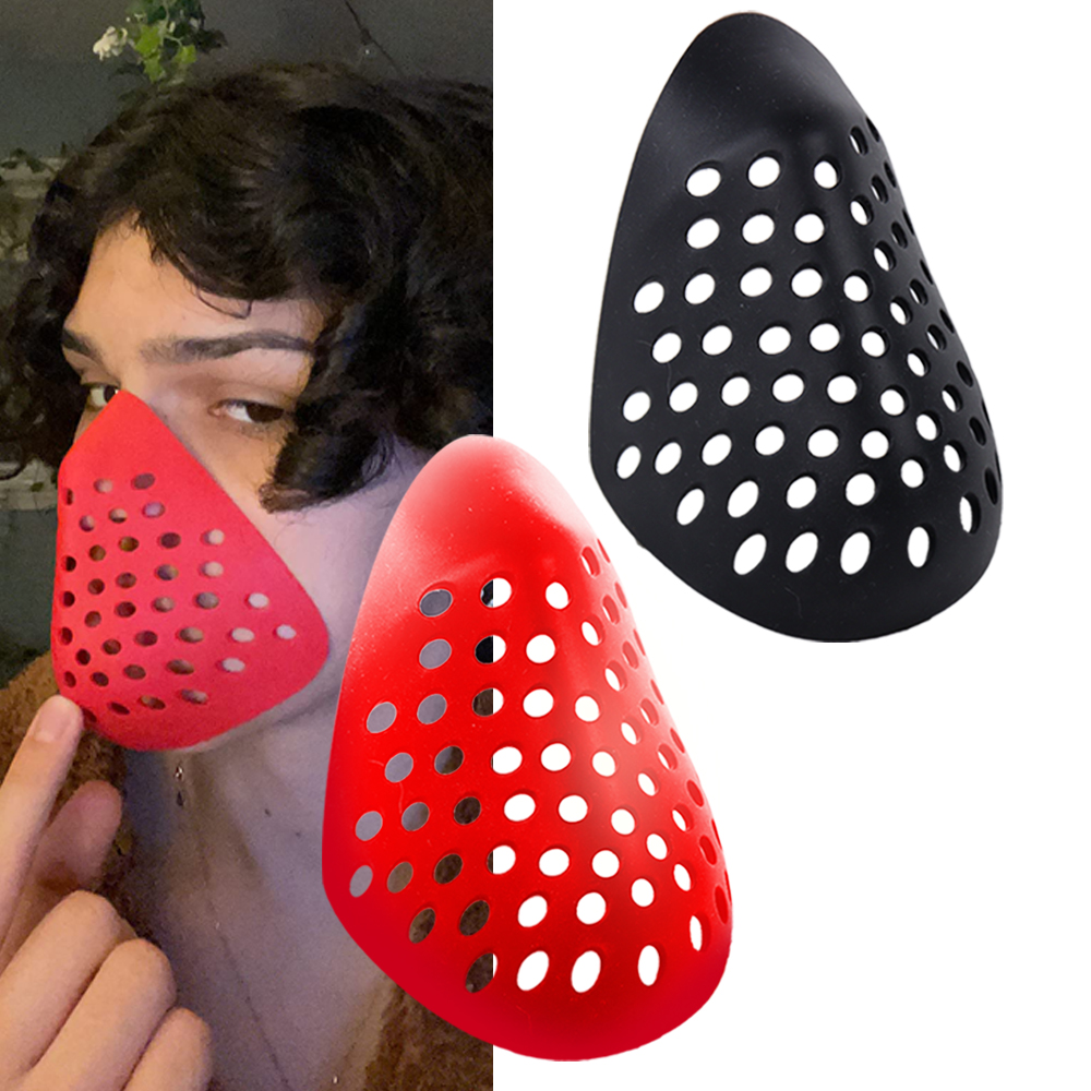 Silicone Mask Bracket - ハーフフェイスブラケットシリコンマスクコスプレ Ourdoor サイクリングハイキング狩猟目出し帽シェル保護カバー口マスク小道具