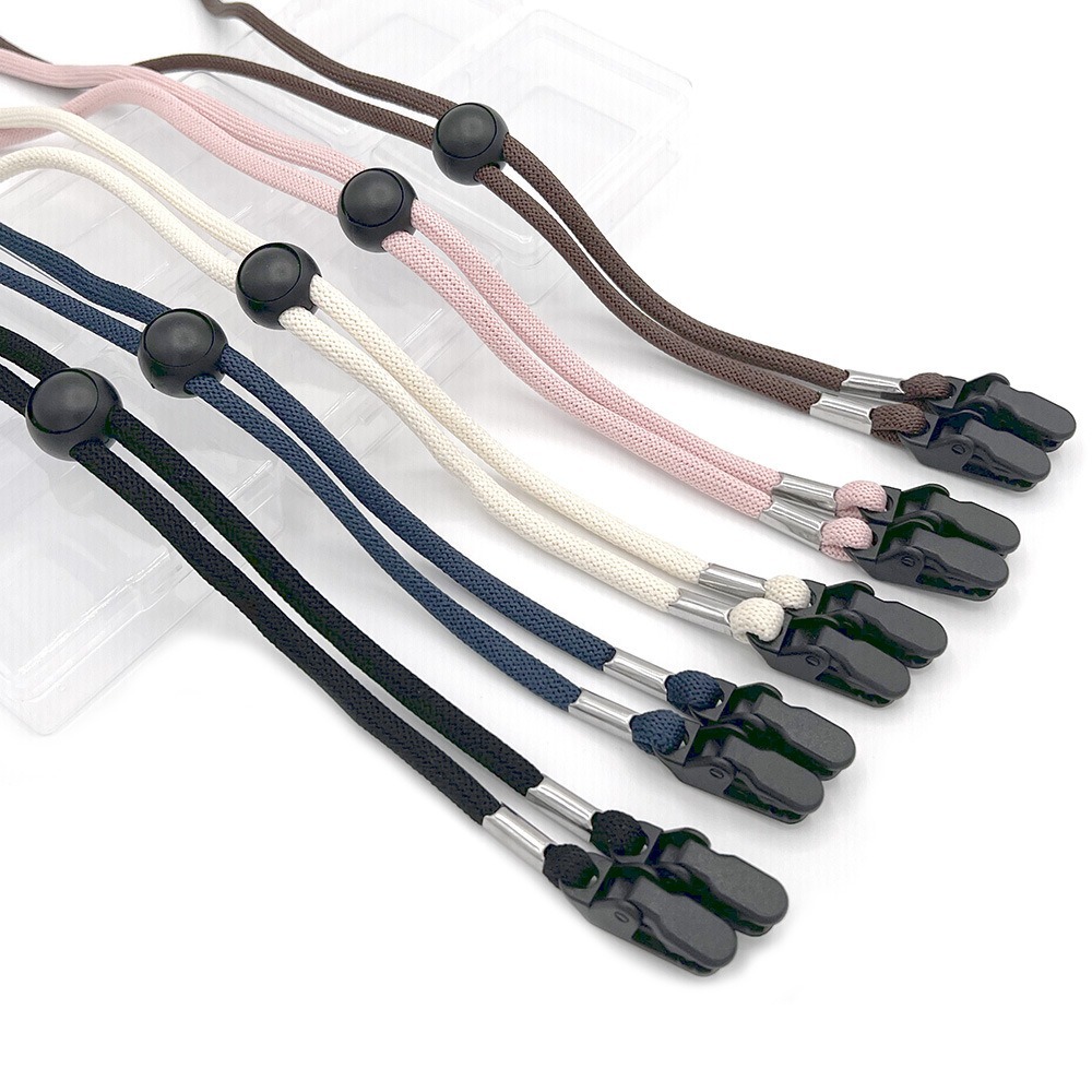 Mask Lanyard Adjustable - 伸縮性のある帽子,チンコード,ウインドブレーカー,ヘッドギア,引っかき傷防止ロープクリップ,ウィンドロープ,マスクストラップ