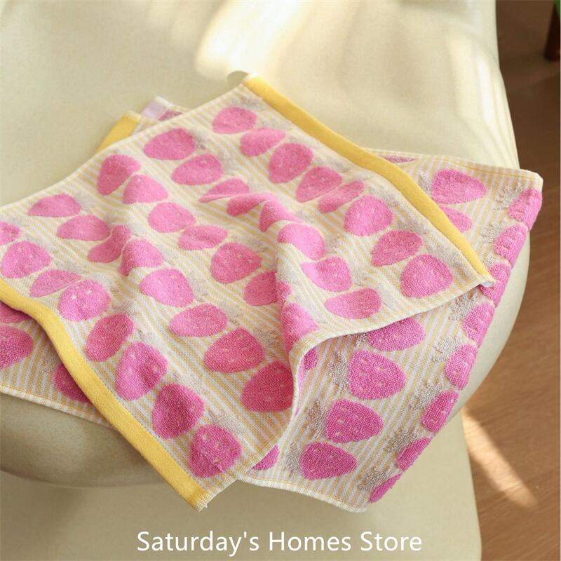 Cloth Face Mask Washable - 吸収性コットンフェイスタオル,ストロベリーシリーズ,子供用ソフトバスタオル,快適な家庭用タオル,ビーチタオル