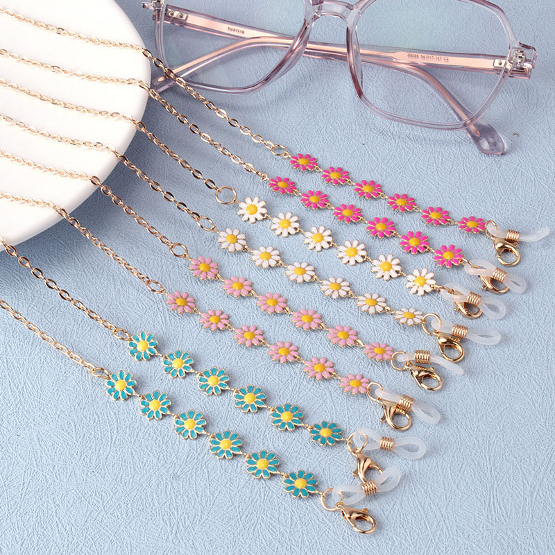 Mask Chain Holder - スタイリッシュな花メガネチェーン女性のためのファッションカラフルなマスクストラップサングラスチェーン眼鏡ホルダーストラップ