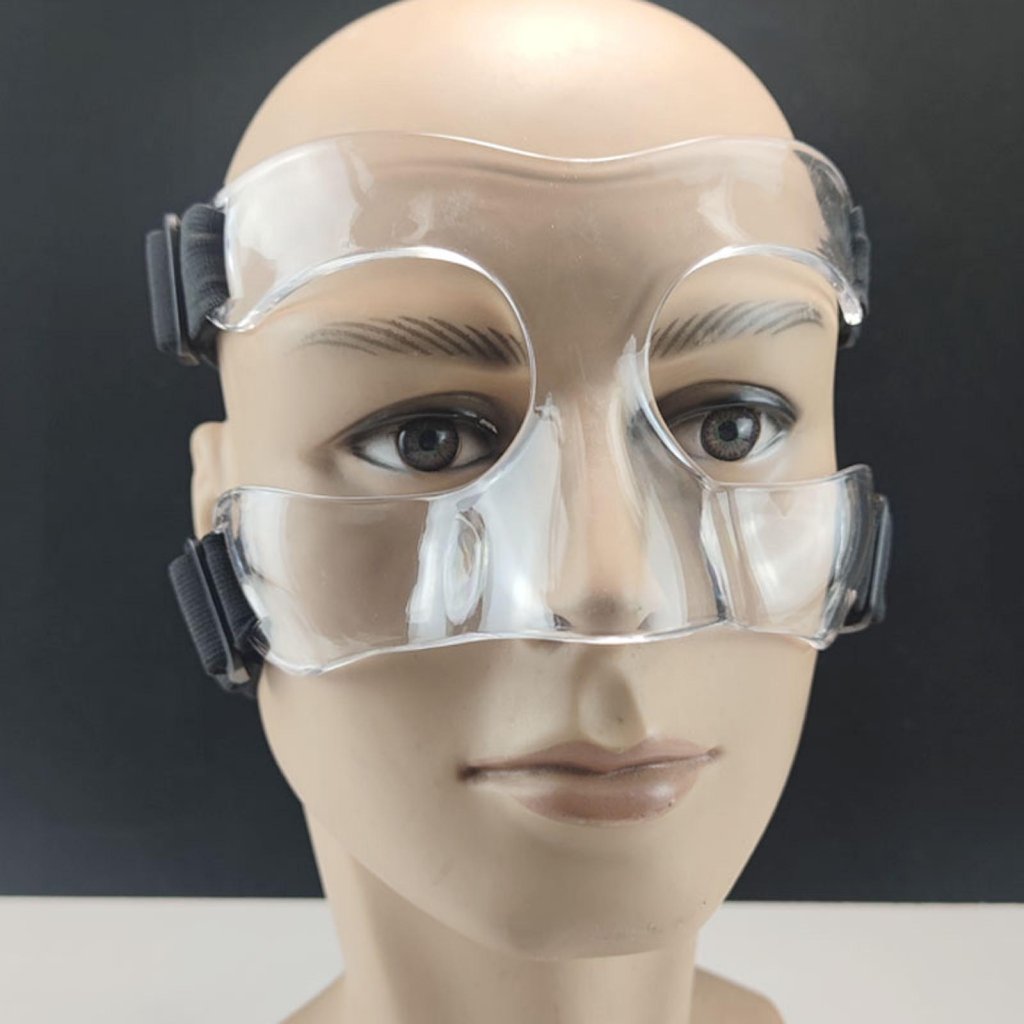 Respirator Half Face - 調節可能なスポーツマスク,調節可能なストラップ,バスケットボール,ノーズガード,スポーツ保護シールド