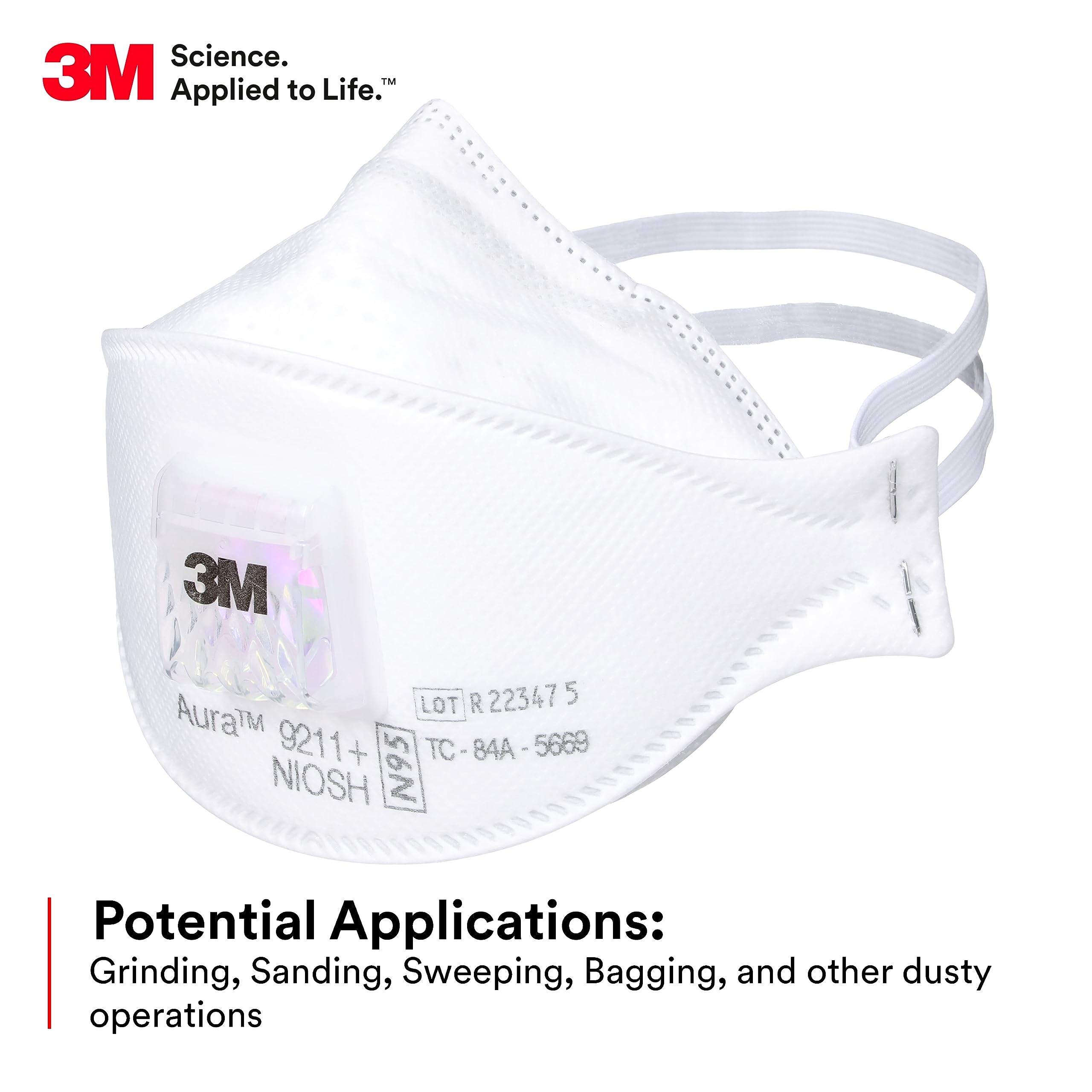 Kn95 Respirator Mask - 3M オーラ 9211+ 粒子状物質用呼吸器 N95 使い捨てマスク