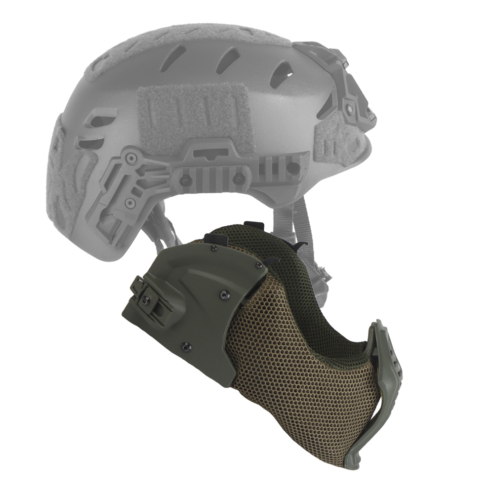 Respirator Half Face - タクティカルチームウェンディ 3.0 ヘルメットマウスガードモジュラーハンティング射撃エアソフト CS ゲーム保護ハーフフェイスマスクヘルメットアクセサリー