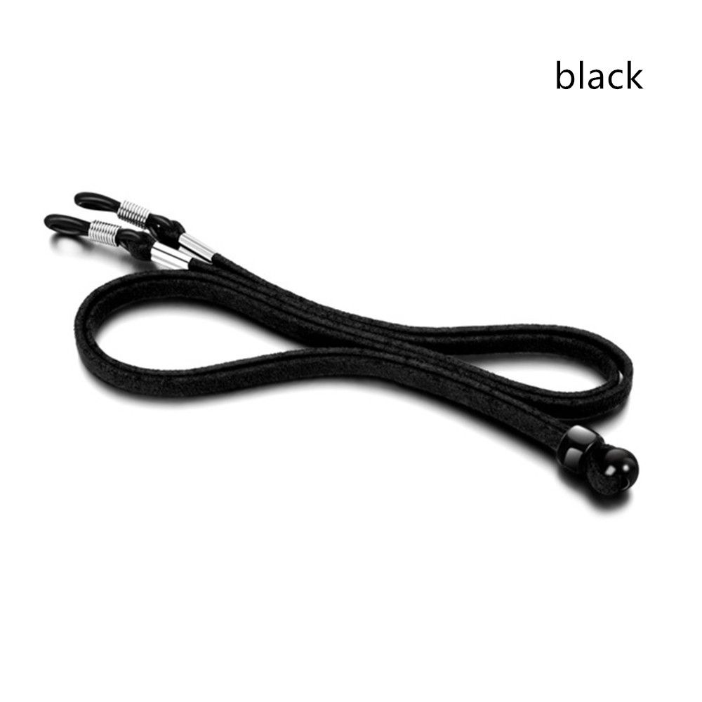 Mask Lanyard Adjustable - ファッション性の高い伸縮性のあるレザーフェイスマスク用ランヤード、紛失防止用リーディンググラスチェーンネックストラップ