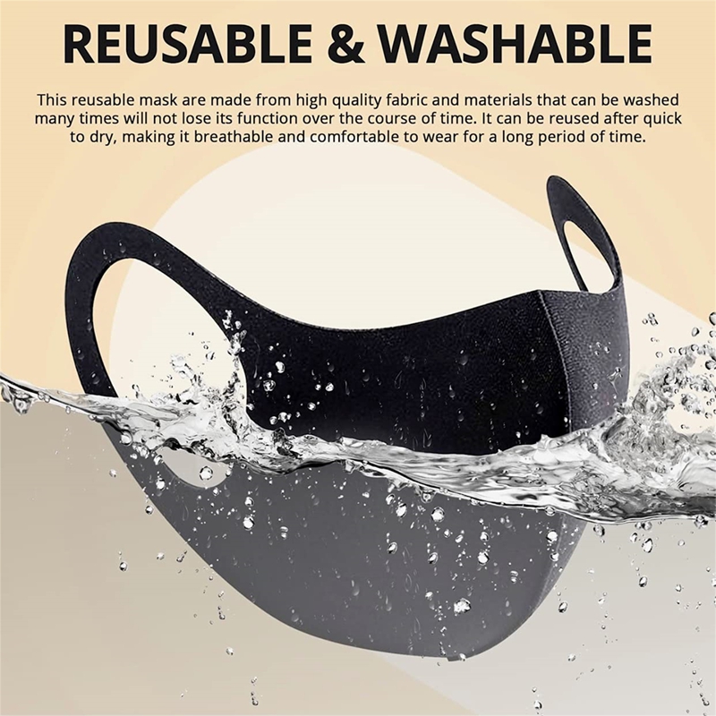 Cloth Face Mask Washable - 5/10 個ファッション固体イヤーループマスク春防塵洗える再利用可能なフェイスマスクユニセックス屋外旅行通気性マスク