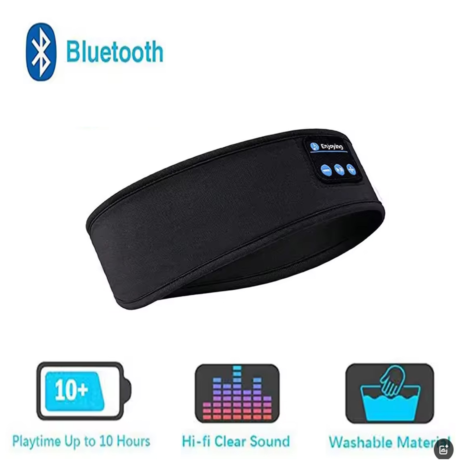 Mask Lanyard Adjustable - ワイヤレス Bluetooth 睡眠ヘッドバンド Fone イヤホンスポーツ汗止めバンド睡眠バンドヘッドセット音楽ソフト弾性アイマスクヘッドフォン