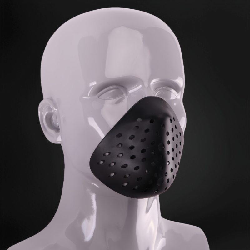 Silicone Mask Bracket - 3D ハーフフェイスブラケットシリコンマスクハロウィンコスプレスパイダーバラクラバ-シリコンフェイスシェルエアソフトペイントボール狩猟保護