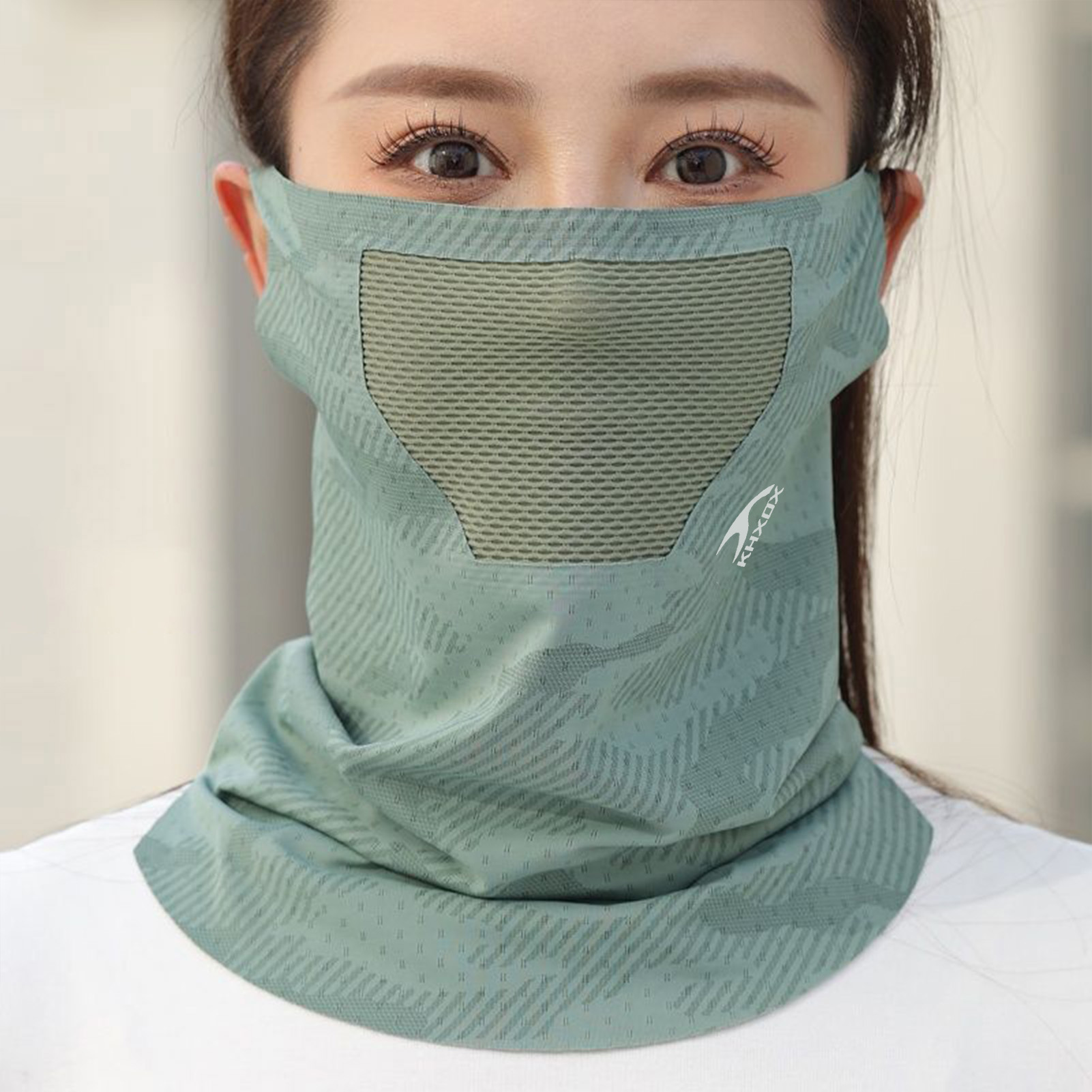 Sports Mask Breathable - 通気性のあるアウトドアサイクリングフェイスマスク日焼け止めネックカバー軽量ライディングスポーツギア女性用