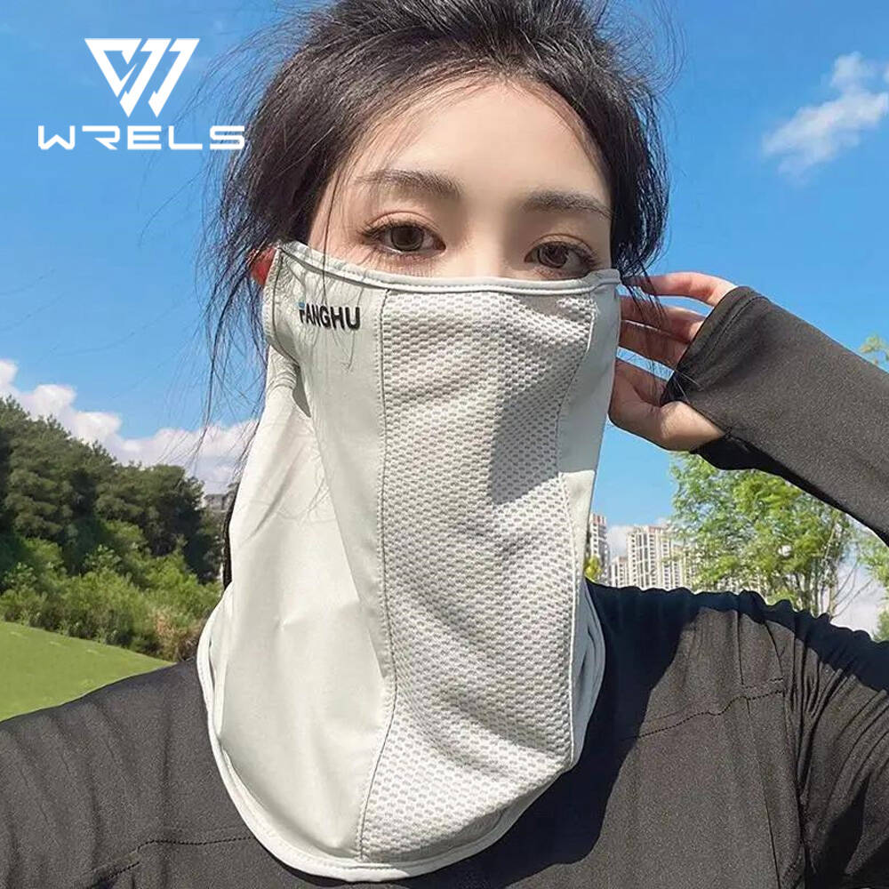 Sports Mask Breathable - 日焼け止めマスクメッシュ通気性耳ループマスク弾性日焼け止め抗 UV フェイスカバー薄型通気性スポーツネックゲートル