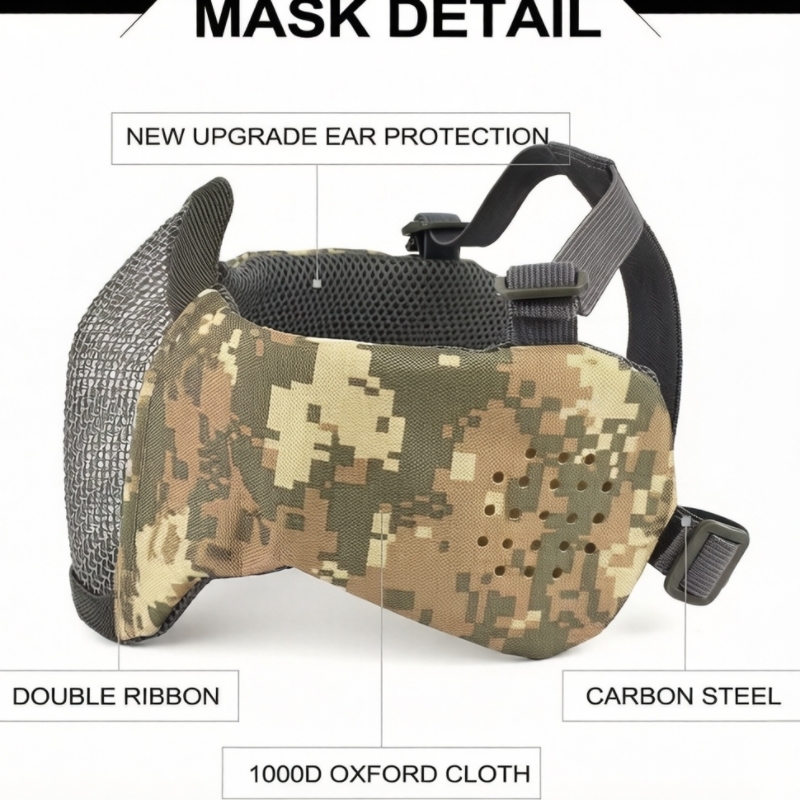 Zlangsportsタクティカル折りたたみ式ハーフフェイス - Respirator Half Face のレビューと価格