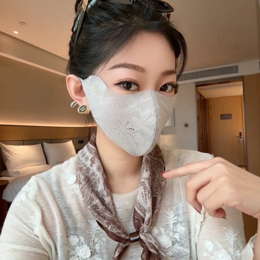 レースアイプロテクションマスク - 女性用の立体的で軽量、通 - Cloth Face Mask Washable のレビューと価格
