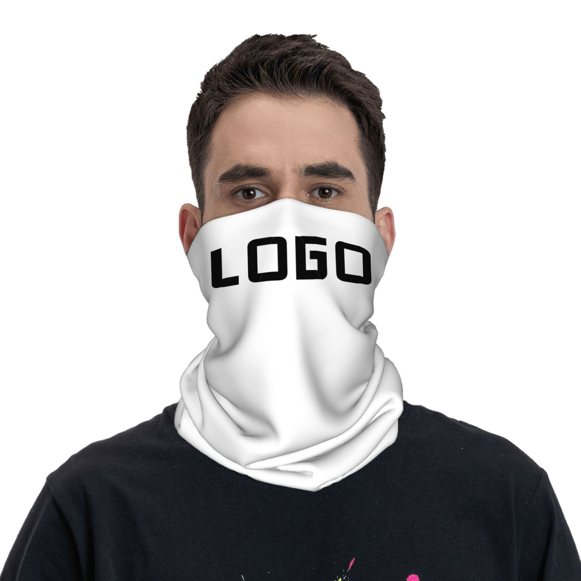 カスタム写真ロゴシームレスネックゲイターメンズスポーツバンダ - Neck Gaiter Face Cover のレビューと価格
