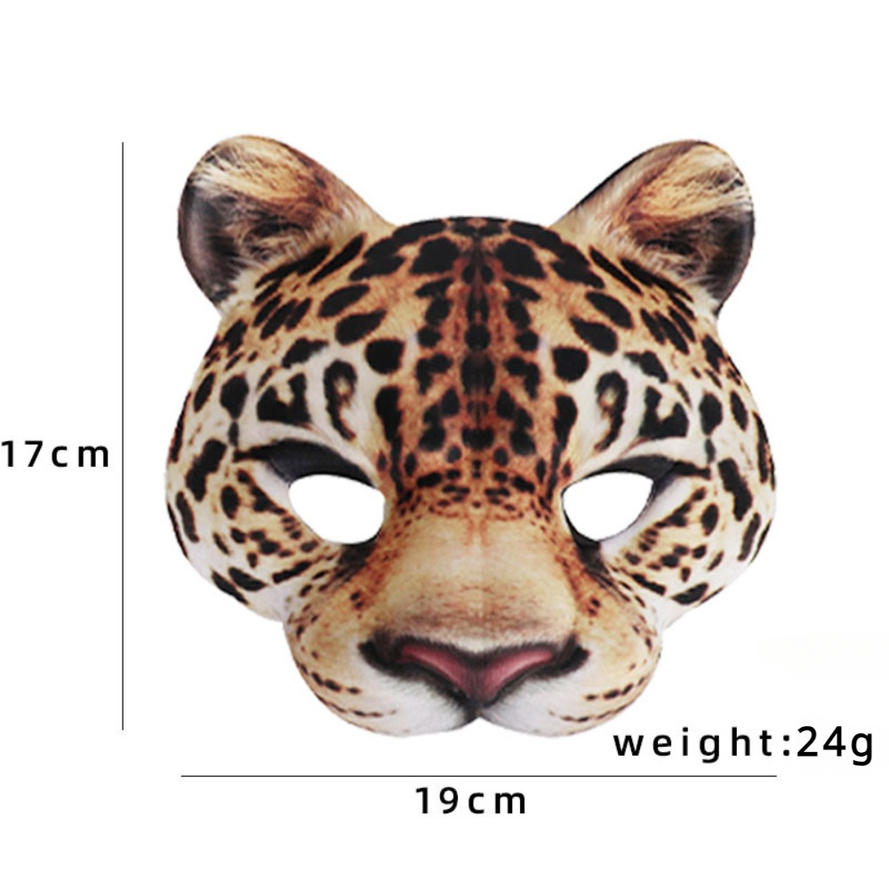 3D 動物マスクハロウィン仮面舞踏会マスク虎豚ハーフフェイス - Respirator Half Face のレビューと価格