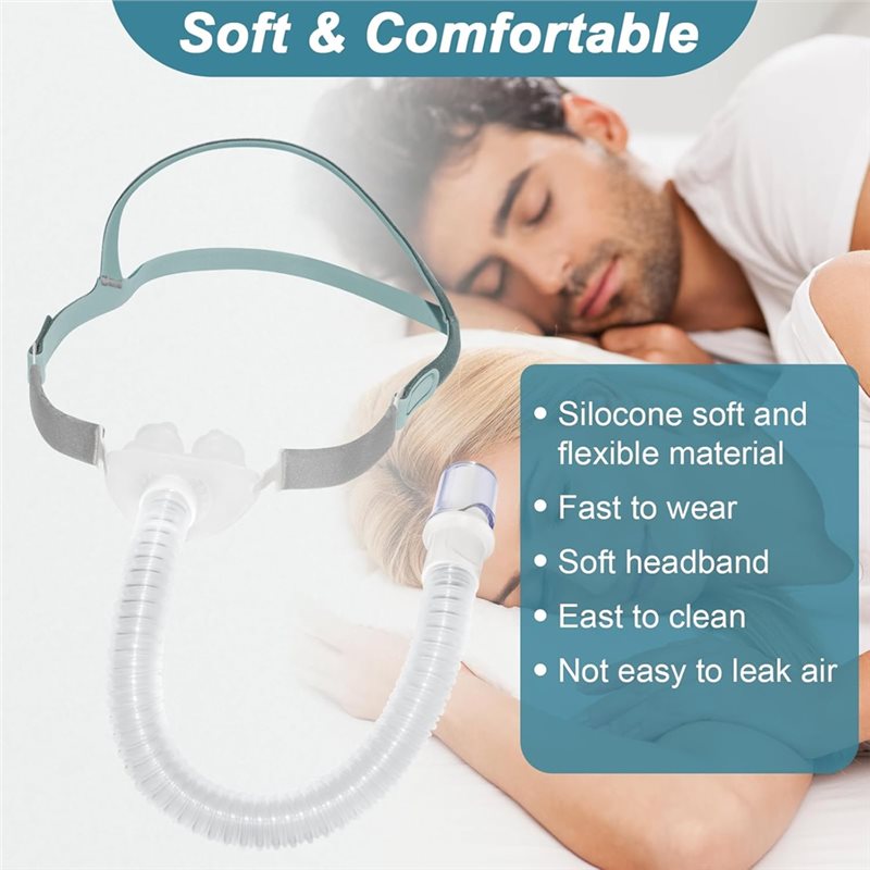 CPAP マスクチューブ付属 1 セットユニバーサル鼻マスク - Silicone Mask Bracket のレビューと価格