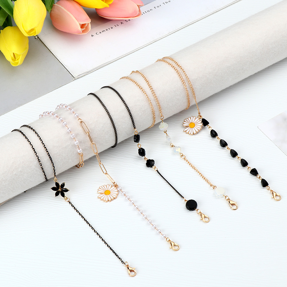 女性用サングラスチェーン,ファッショナブルなアンチロスチェー - Mask Chain Holder のレビューと価格