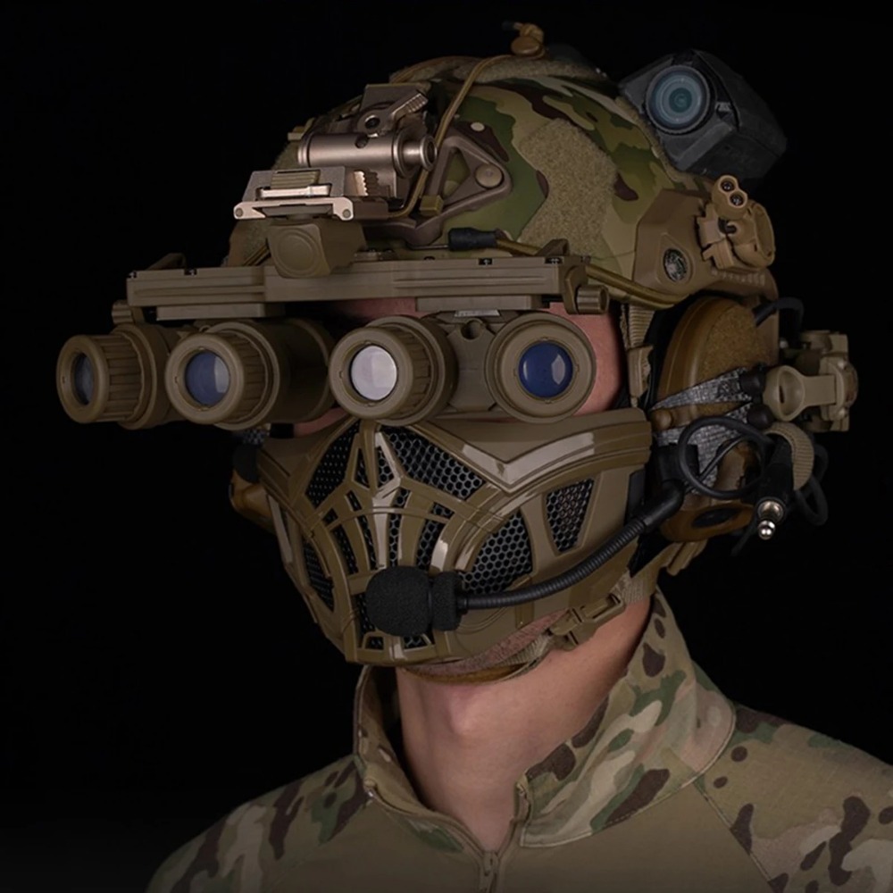 戦術エアガンハーフフェイスマスクインナーシリコンデザイン通気 - Respirator Half Face のレビューと価格