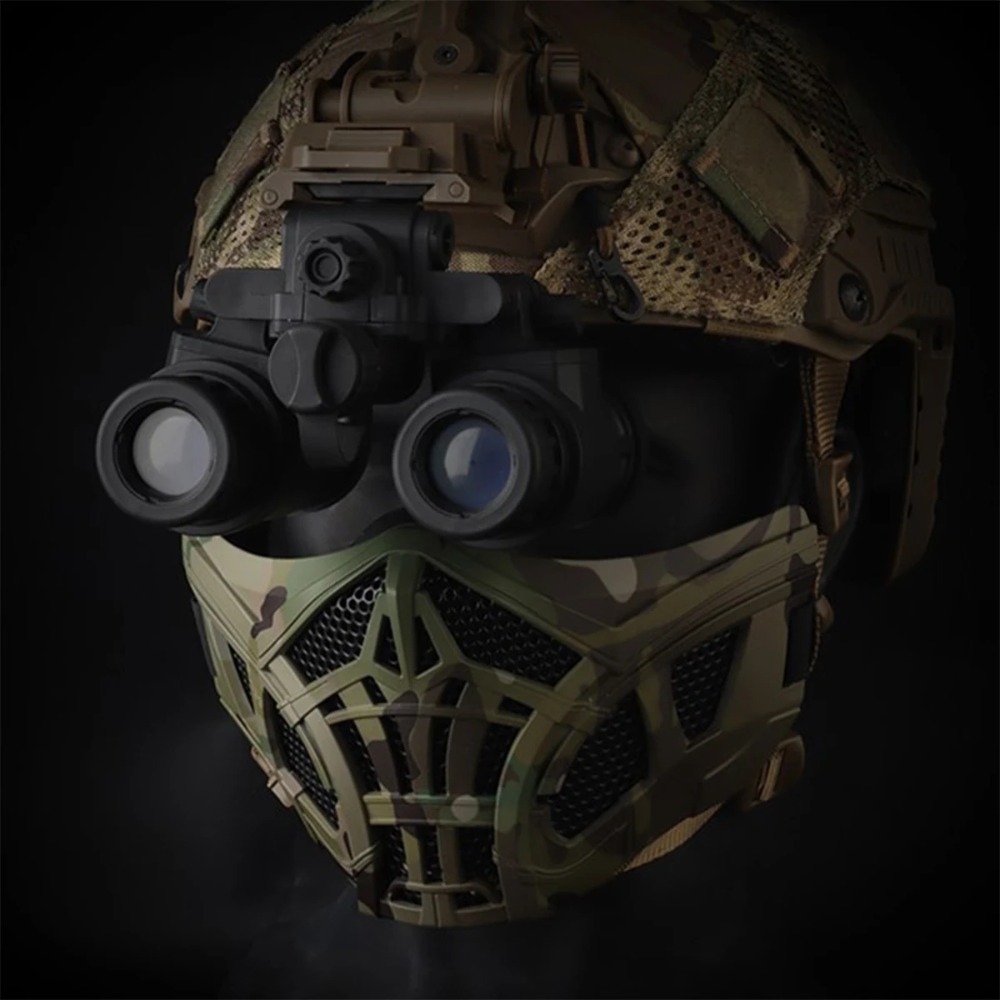 戦術エアガンハーフフェイスマスクインナーシリコンデザイン通気 - Respirator Half Face のレビューと価格