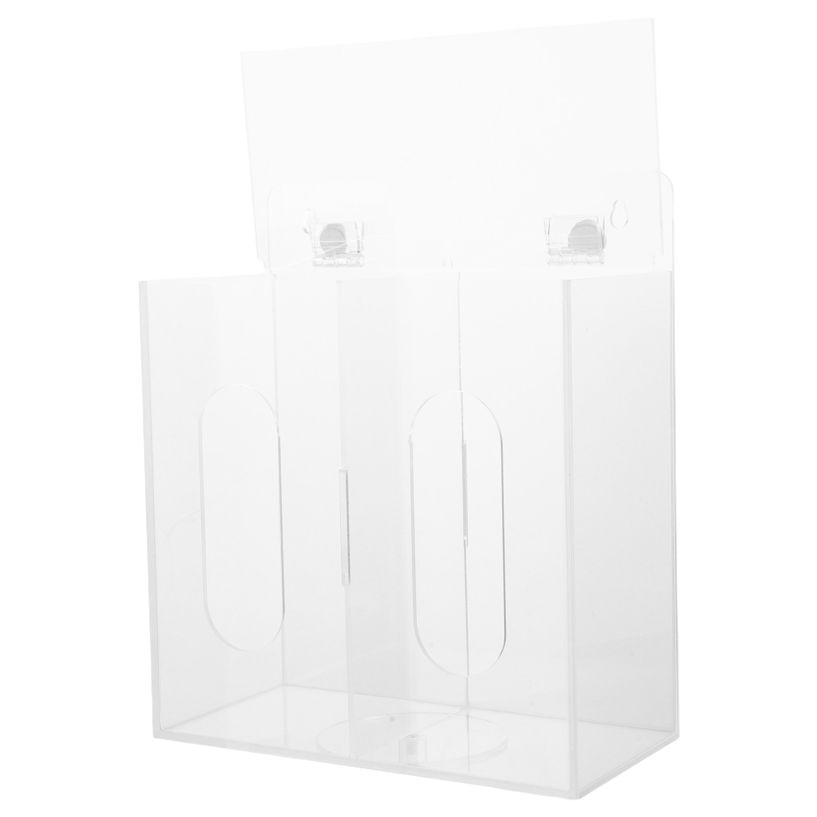 透明アクリル製マスク収納ボックス、二層構造、防塵フリップ蓋、 - Face Mask Storage Box のレビューと価格