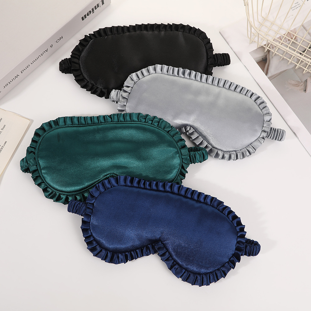 1 個のプレミアムシルクアイマスク、睡眠旅行用の弾性バンド付 - Mask Lanyard Adjustable のレビューと価格