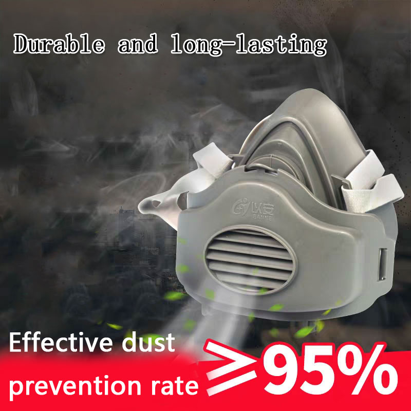 防塵マスク作業安全ゴムマスク綿フィルターハーフフェイス防塵マ - Respirator Half Face のレビューと価格