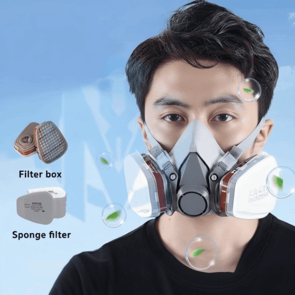 再利用可能 ‌ ハーフフェイスプロフェッショナル呼吸器保護ハ - Respirator Half Face のレビューと価格