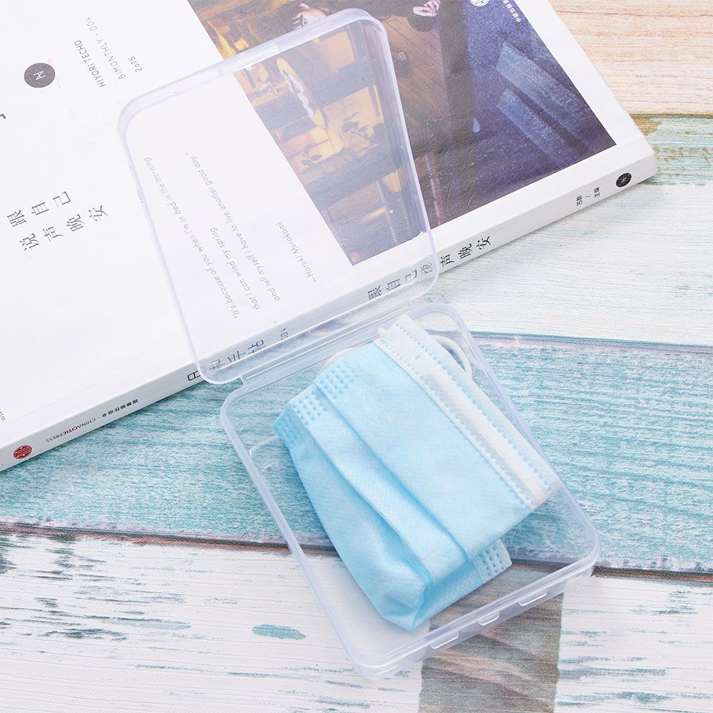 保護長方形コンテナ ポータブルフェイスマスク 使い捨て収納ボ - Face Mask Storage Box のレビューと価格