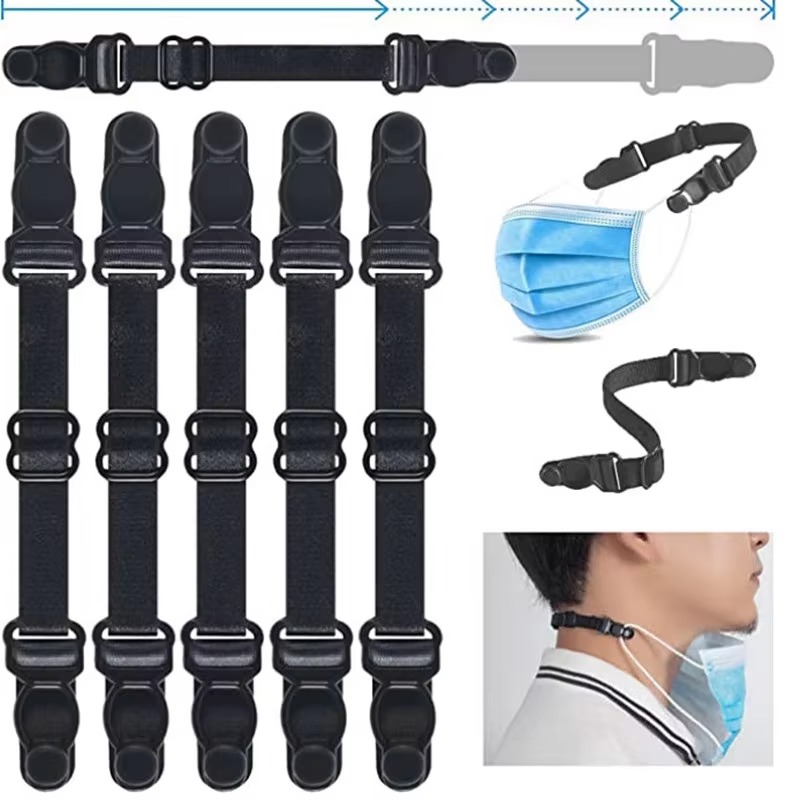 5PC 調節可能なマスク延長包帯マスクフック耳ロープユニセッ - Mask Ear Saver Strap のレビューと価格