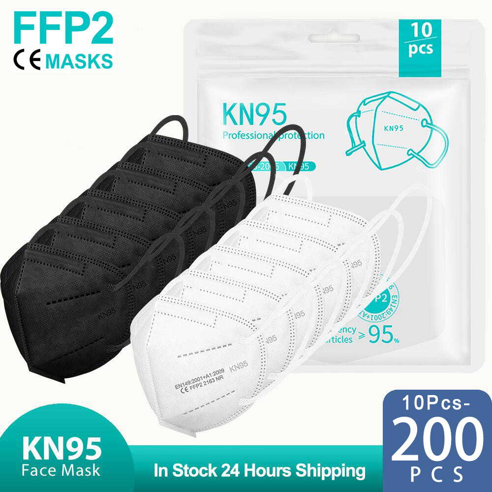 10-200 個マスカリラ fpp2 黒 KN95 CE 認 - Disposable Surgical Mask のレビューと価格