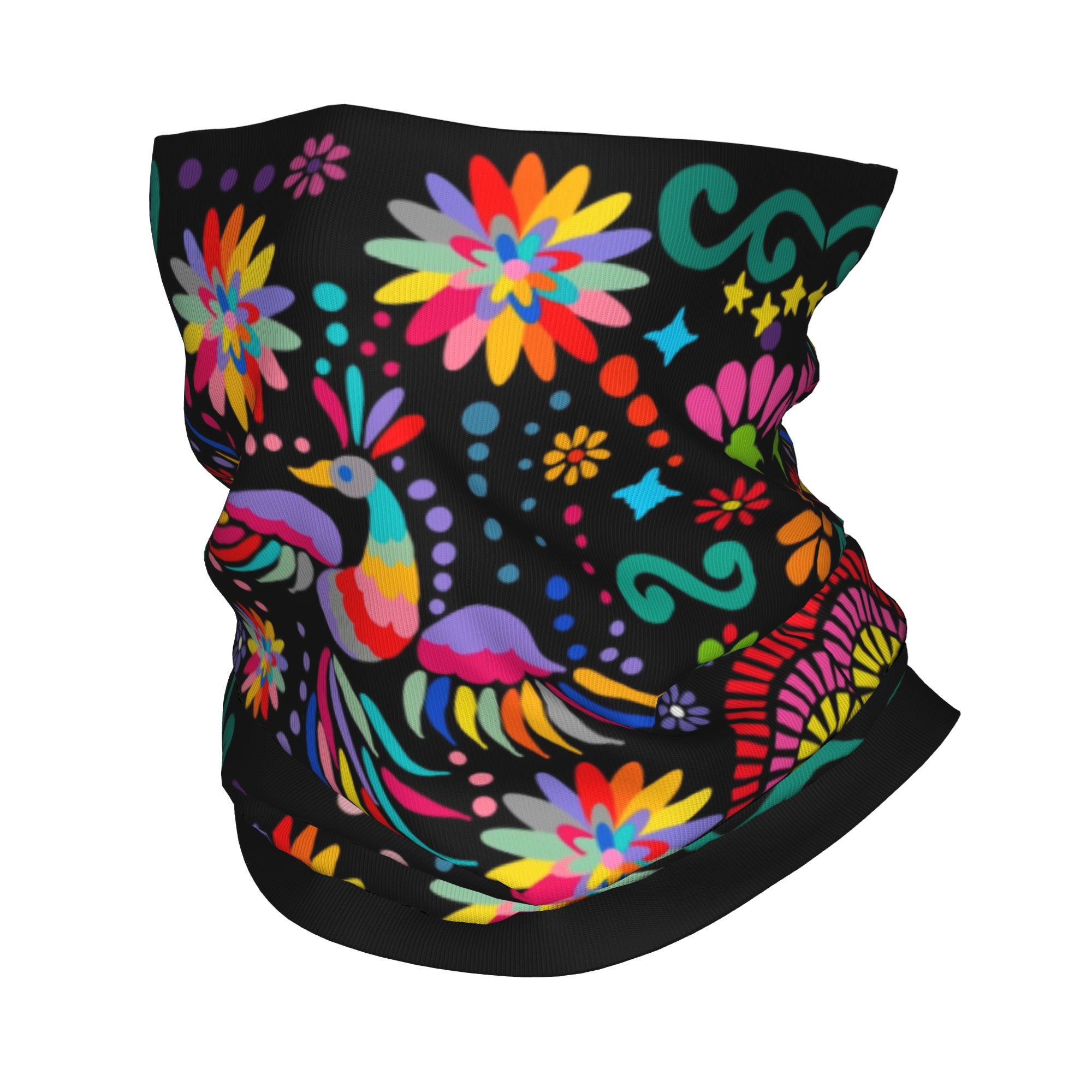 カスタムメキシカンフローラルフラワーテキスタイルバンダナネッ - Neck Gaiter Face Cover のレビューと価格