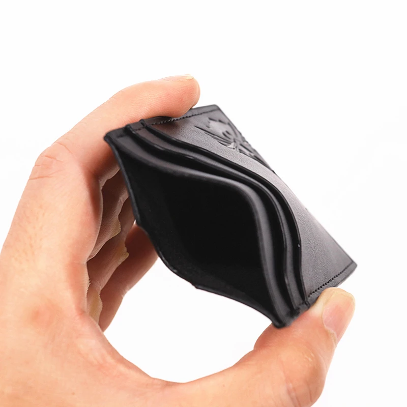 男性用バットIDウォレット、レザー製スリムカードホルダーケー - Face Mask Storage Box のレビューと価格