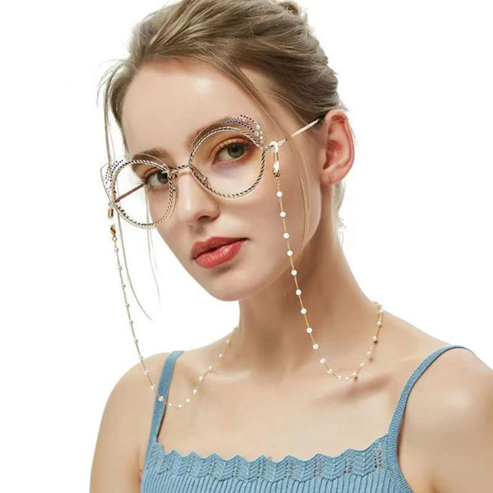 クリスタルビーズチェーン マスクストラップ ファッションクリ - Mask Chain Holder のレビューと価格