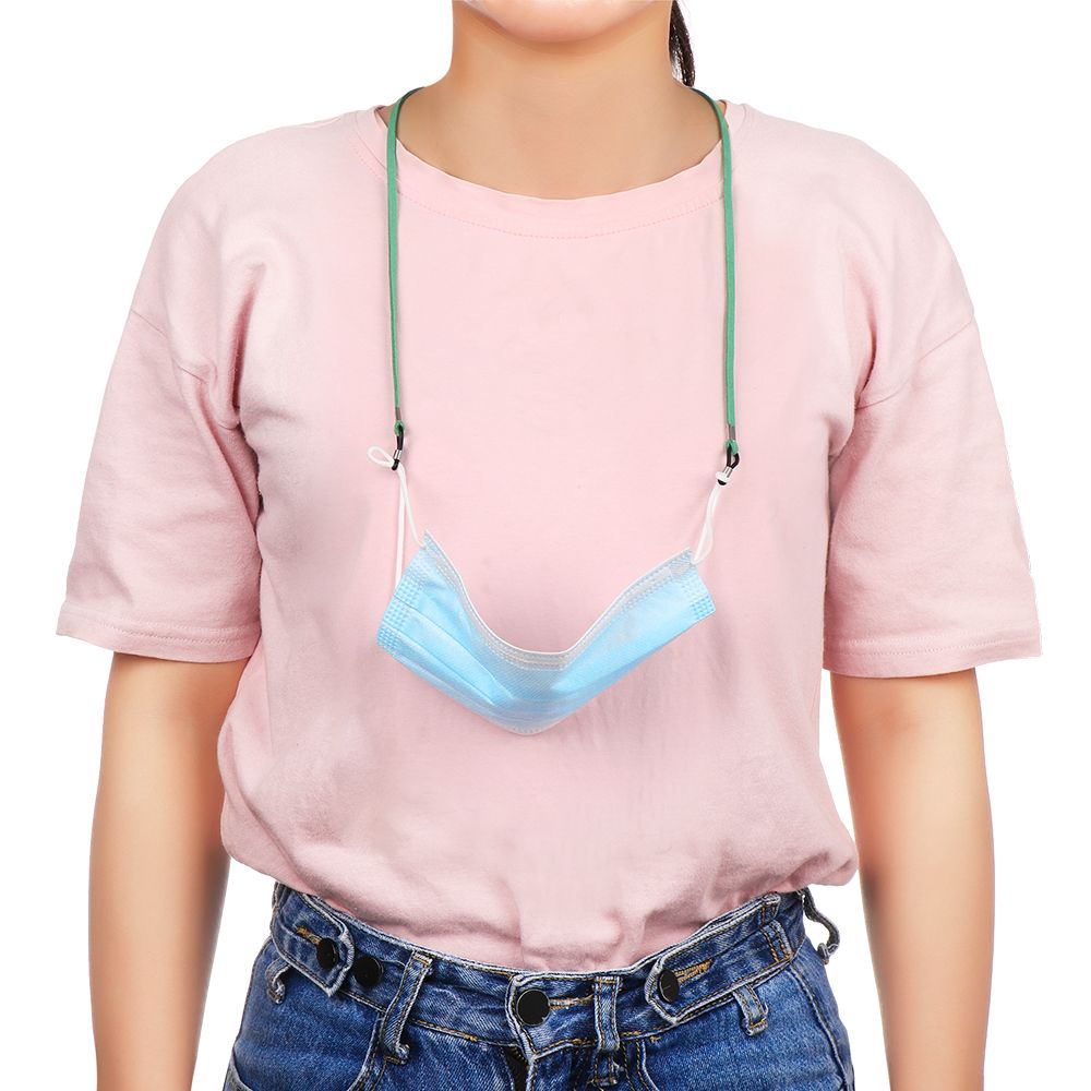 ファッション性の高い伸縮性のあるレザーフェイスマスク用ランヤ - Mask Lanyard Adjustable のレビューと価格