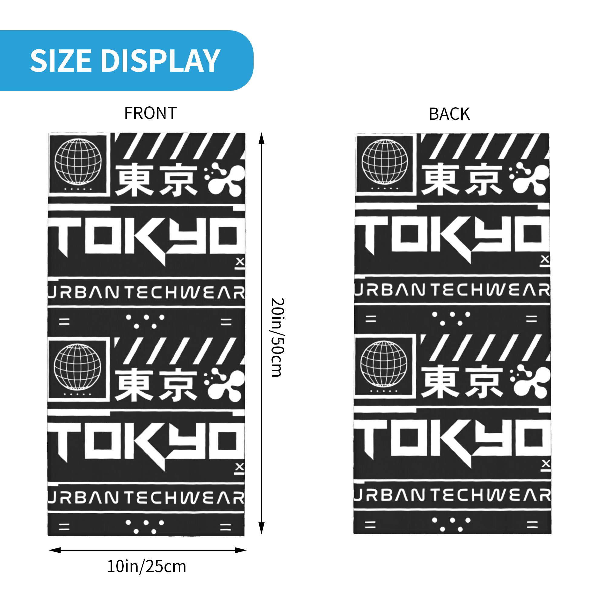 カスタムテックウェアバンダナネックゲイター防風フェイススカー - Neck Gaiter Face Cover のレビューと価格