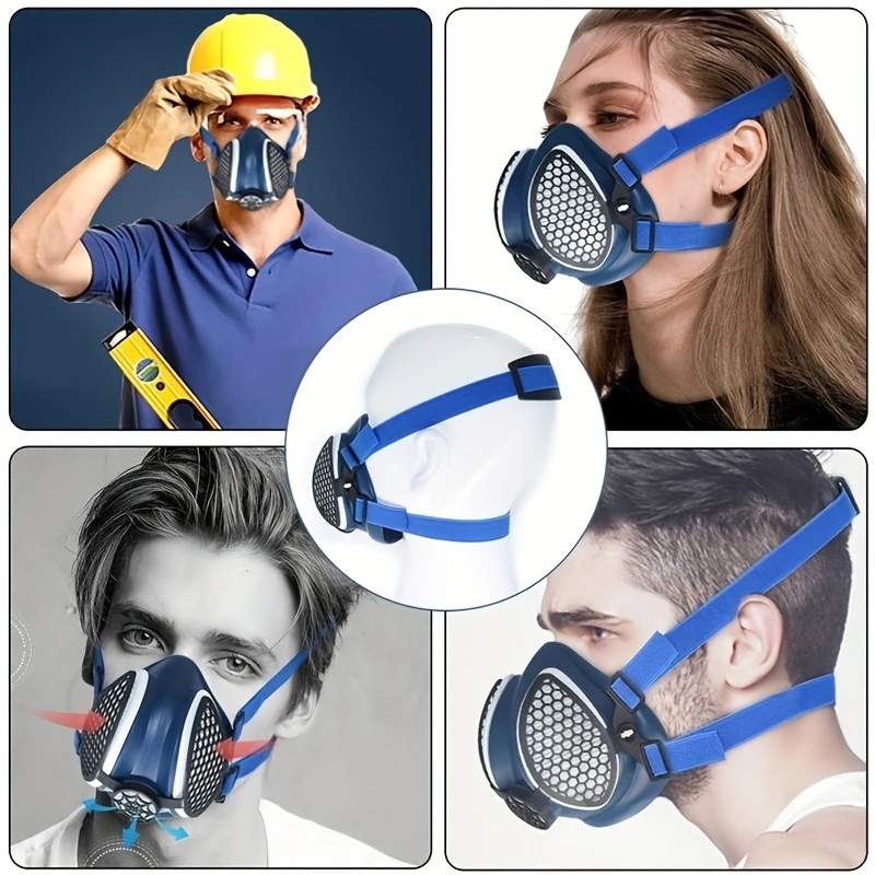交換可能で再利用可能なフィルター付きシリコンハーフマスクマス - Kn95 Respirator Mask のレビューと価格