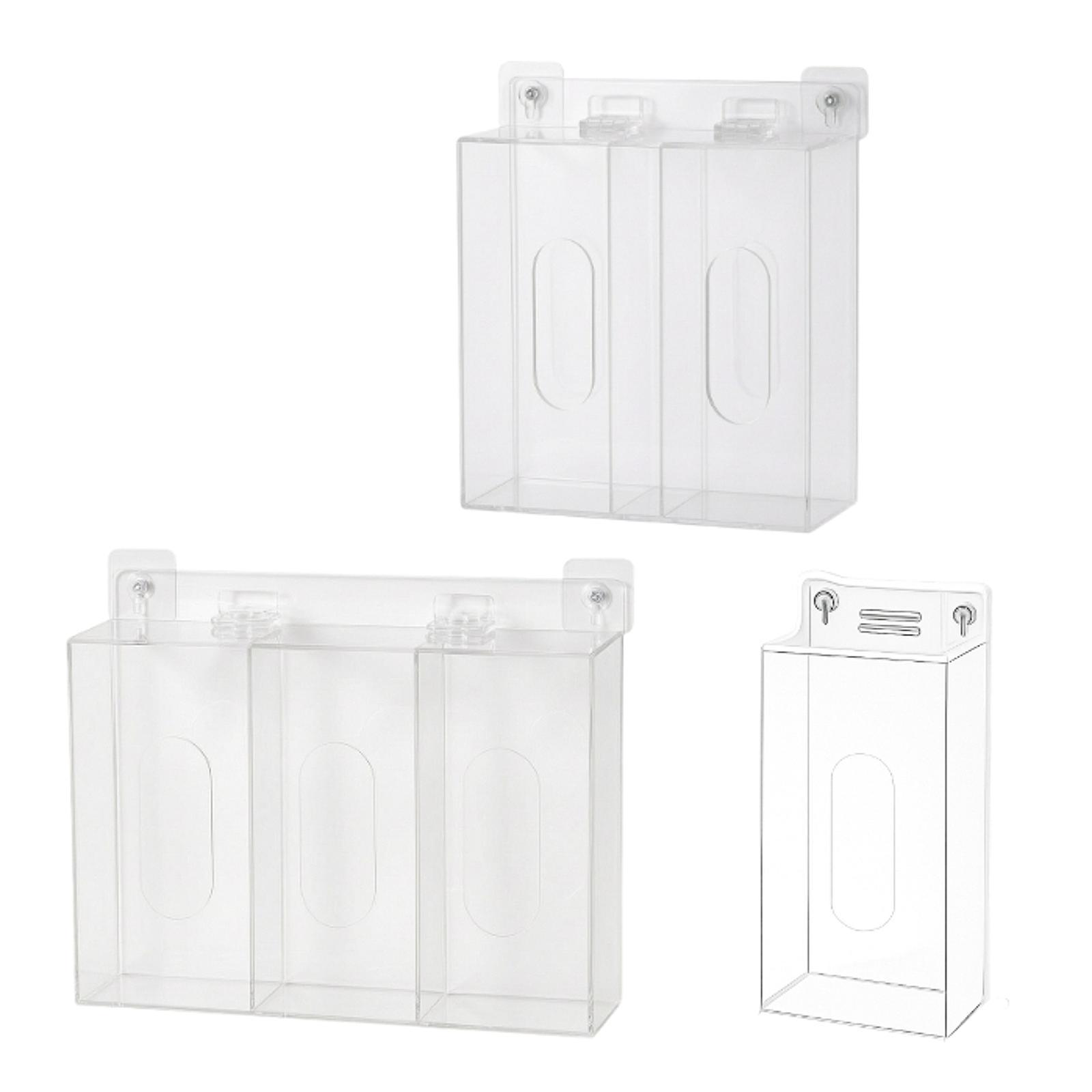 省スペースアクリルグローブボックスホルダー壁掛け収納ケースオ - Face Mask Storage Box のレビューと価格