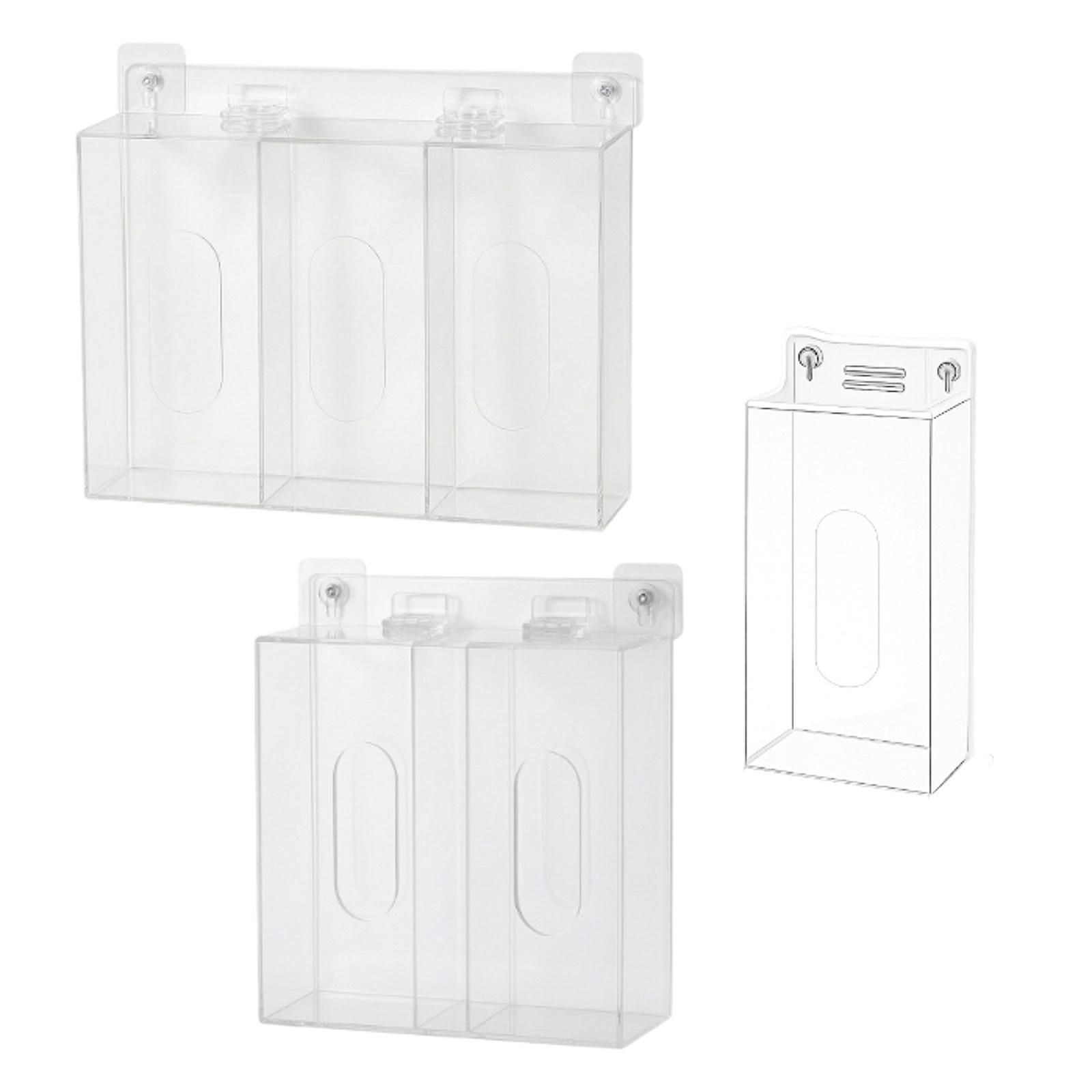 省スペースアクリルグローブボックスホルダー壁掛け収納ケースオ - Face Mask Storage Box のレビューと価格