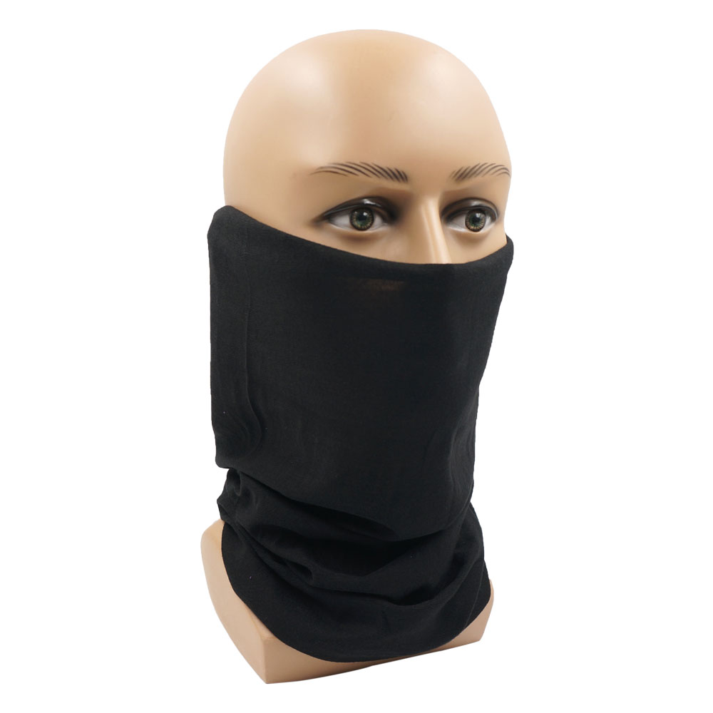 シームレスな無地バンダナ男性女性黒赤グレーヘッドバンドスカー - Neck Gaiter Face Cover のレビューと価格