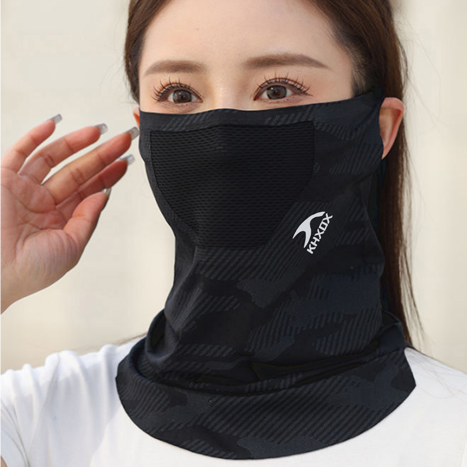 通気性のあるアウトドアサイクリングフェイスマスク日焼け止めネ - Sports Mask Breathable のレビューと価格