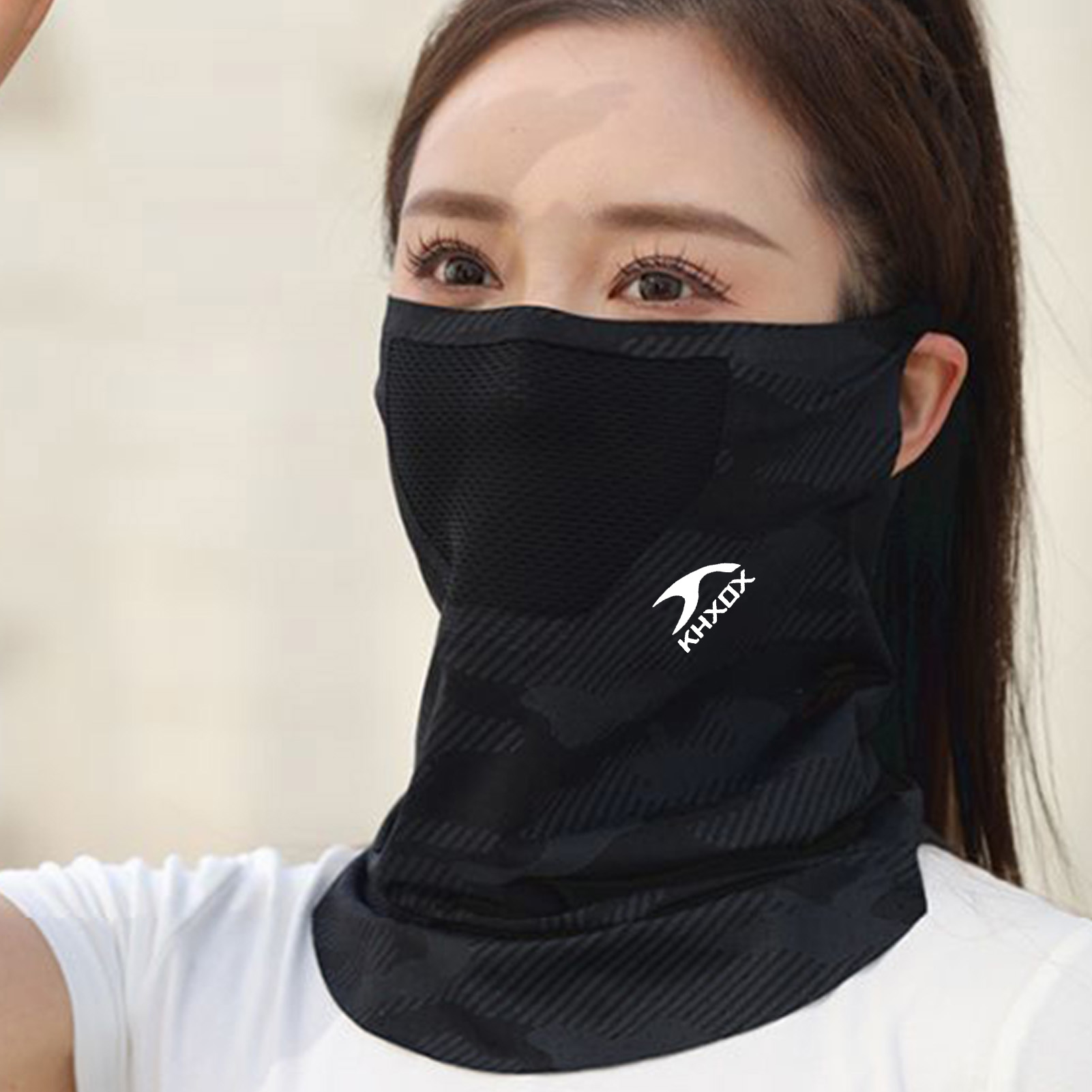通気性のあるアウトドアサイクリングフェイスマスク日焼け止めネ - Sports Mask Breathable のレビューと価格