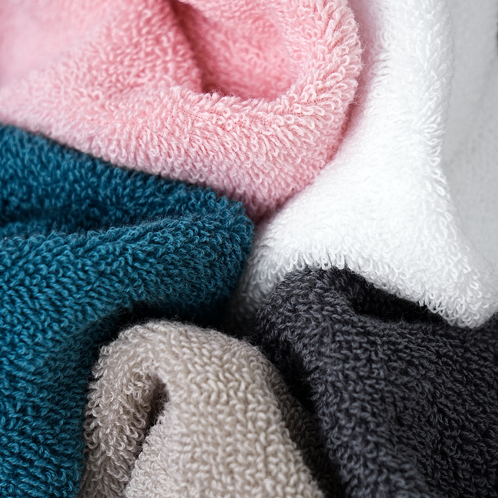 ブルーコットンバスルームタオルセット - 1/2/3枚入り  - Cloth Face Mask Washable のレビューと価格