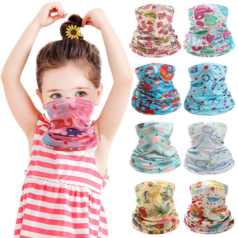 キッズネックカバーかわいいアイスシルクマスク日焼け防止スカー - Kids Face Mask のレビューと価格