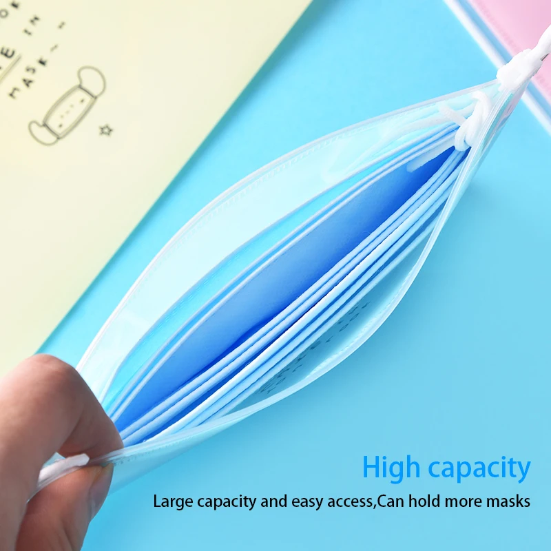ポータブルフェイスマスク収納ボックス,マスクカバー用収納バッ - Face Mask Storage Box のレビューと価格