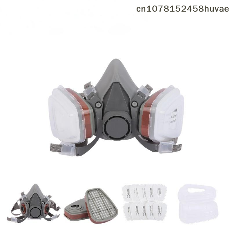 1セットハーフフェイス防塵マスク 新型15in1 6200  - Respirator Half Face のレビューと価格