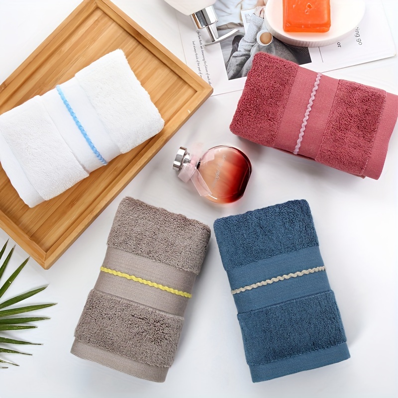 竹製バスルームタオルセット - ソフト刺繍入り 34x74c - Cloth Face Mask Washable のレビューと価格